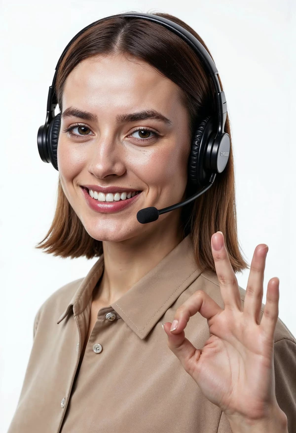 Customer support representative assisting an Oculentis Medical partner